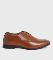 New Look Rust Round Toe Lace Up Brogues